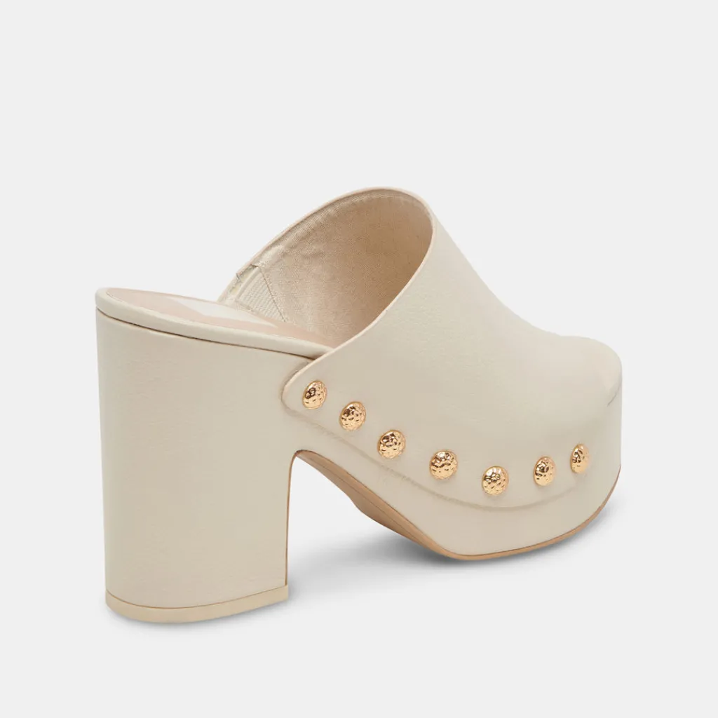 DOLCE VITA Mules & Clogs*Emol Heels Off White Leather