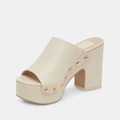 DOLCE VITA Mules & Clogs*Emol Heels Off White Leather