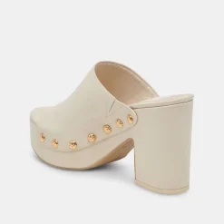 DOLCE VITA Mules & Clogs*Emol Heels Off White Leather