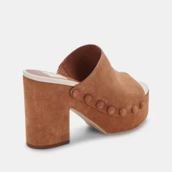 DOLCE VITA Wedges*Emol Heels Pecan Suede