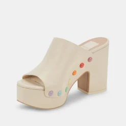 DOLCE VITA Mules & Clogs*Emol Pride Heels Ivory Leather