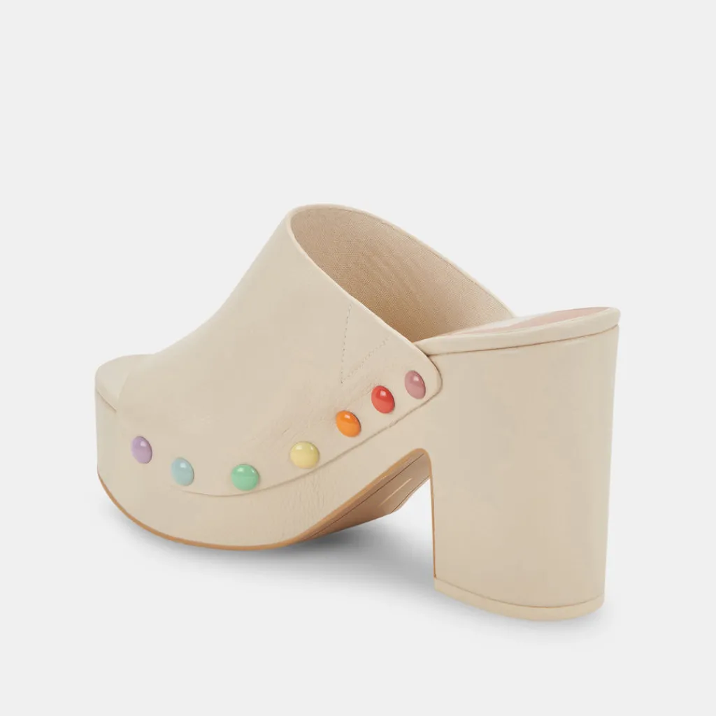 DOLCE VITA Mules & Clogs*Emol Pride Heels Ivory Leather