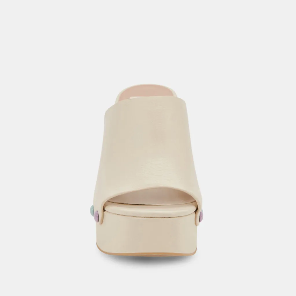 DOLCE VITA Mules & Clogs*Emol Pride Heels Ivory Leather