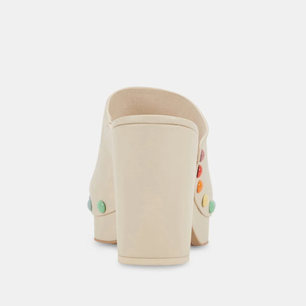DOLCE VITA Mules & Clogs*Emol Pride Heels Ivory Leather