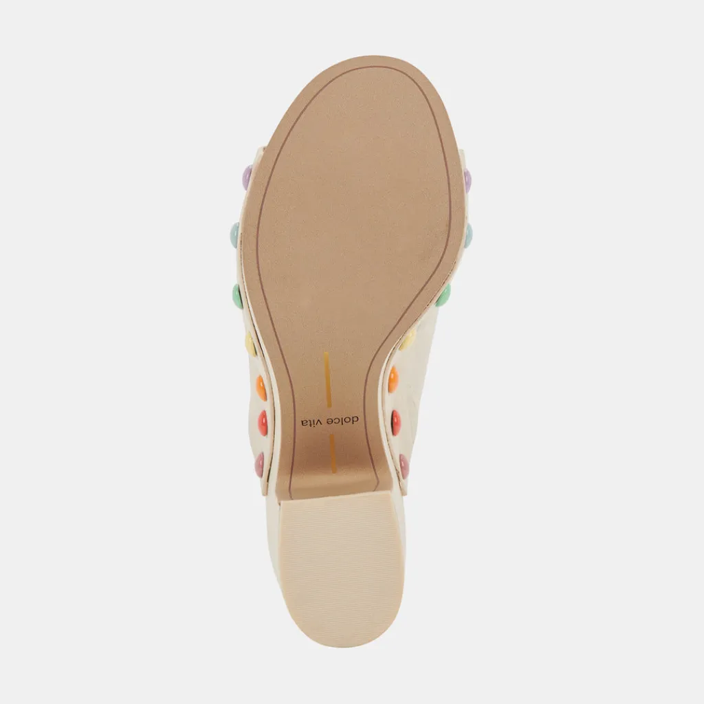 DOLCE VITA Mules & Clogs*Emol Pride Heels Ivory Leather