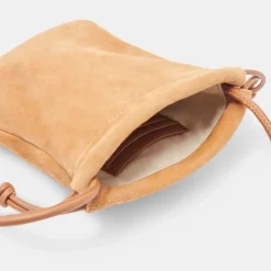 DOLCE VITA Handbags*Evie Crossbody Pouch Rusty Oak Suede