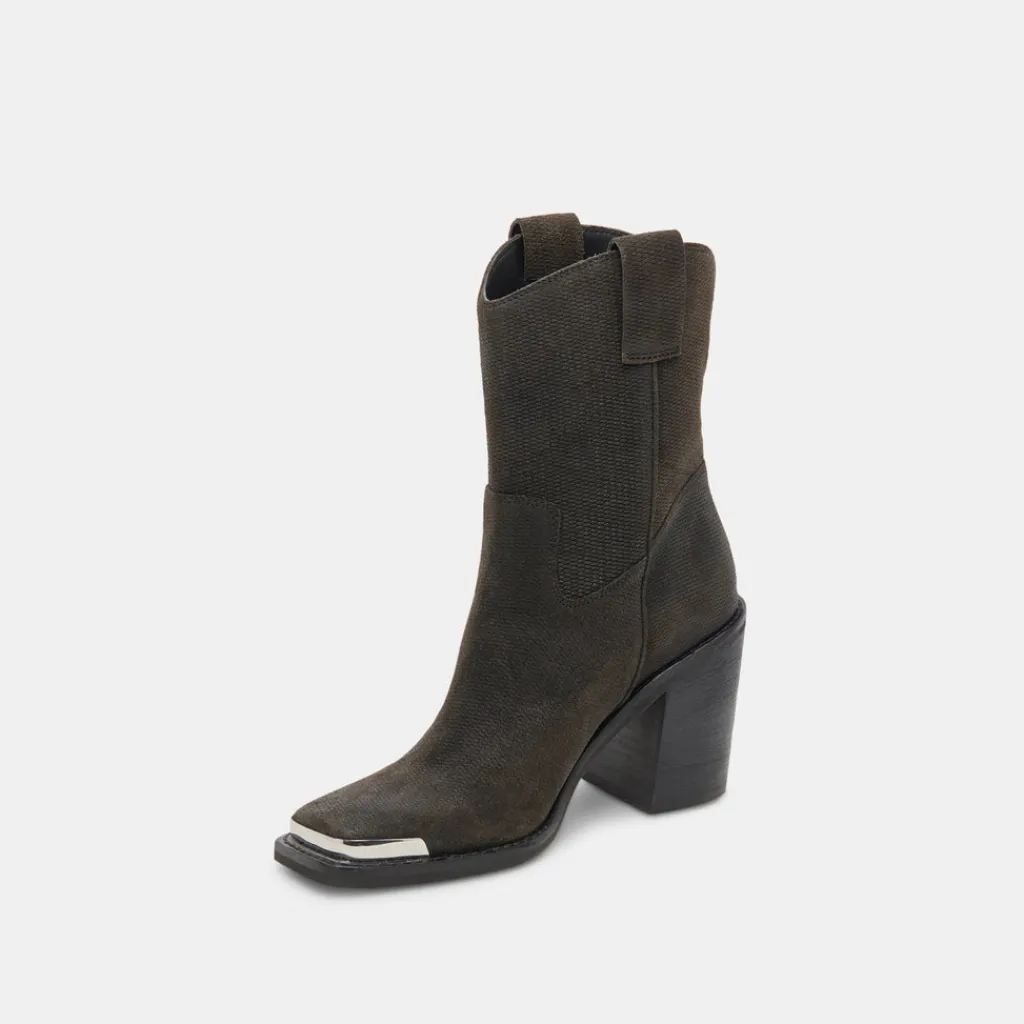 DOLCE VITA Boots & Booties*Falon Boots Espresso Distressed Leather