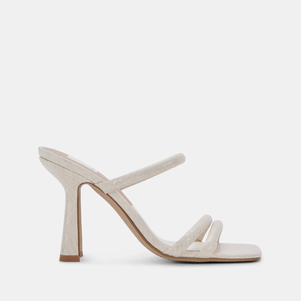 DOLCE VITA Heels*Fort Heels Ivory Embossed Stella