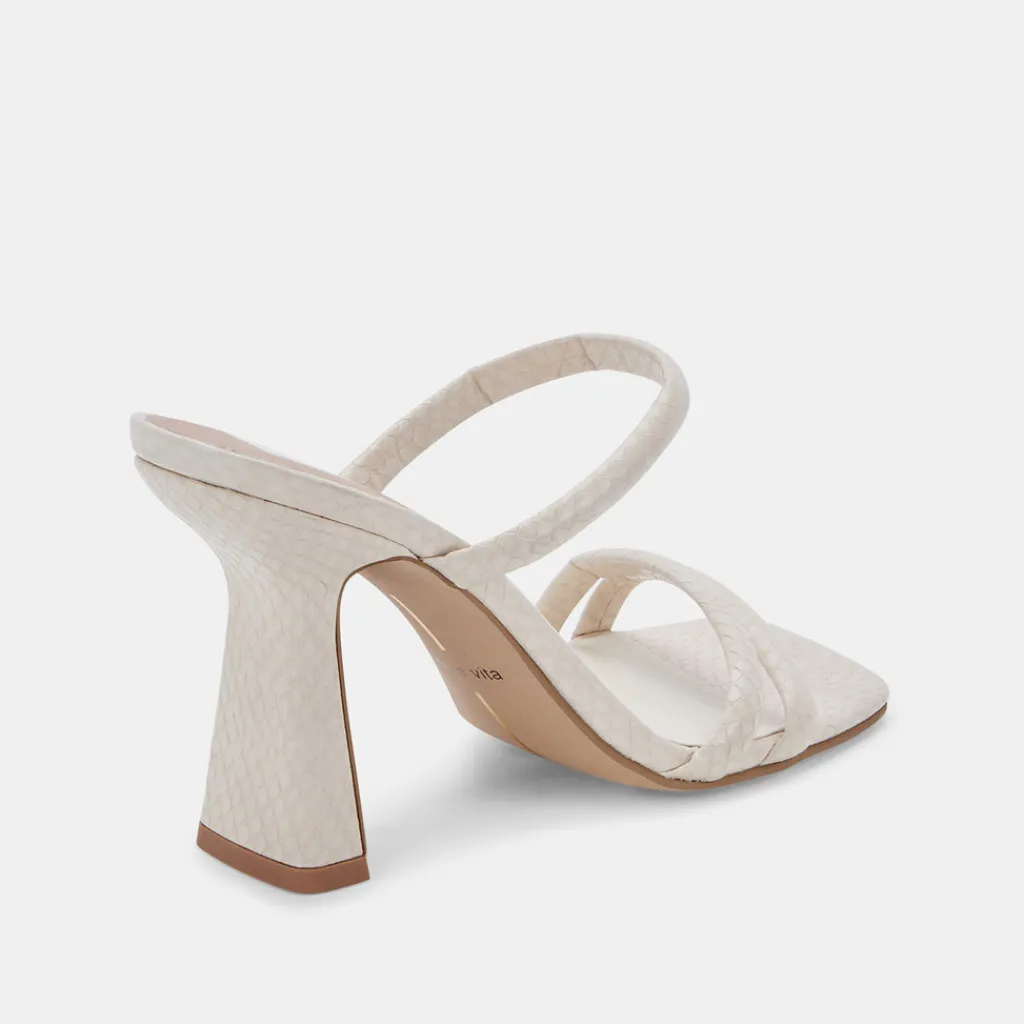 DOLCE VITA Heels*Fort Heels Ivory Embossed Stella