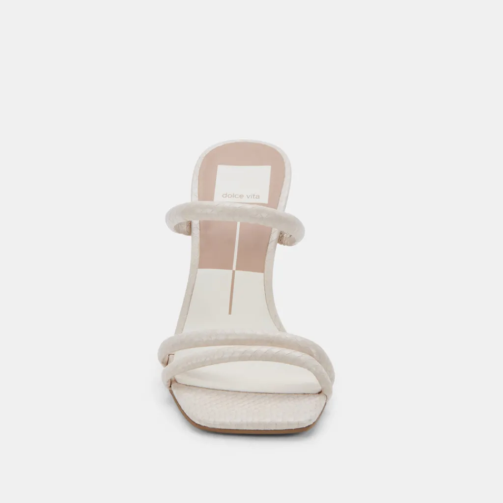 DOLCE VITA Heels*Fort Heels Ivory Embossed Stella