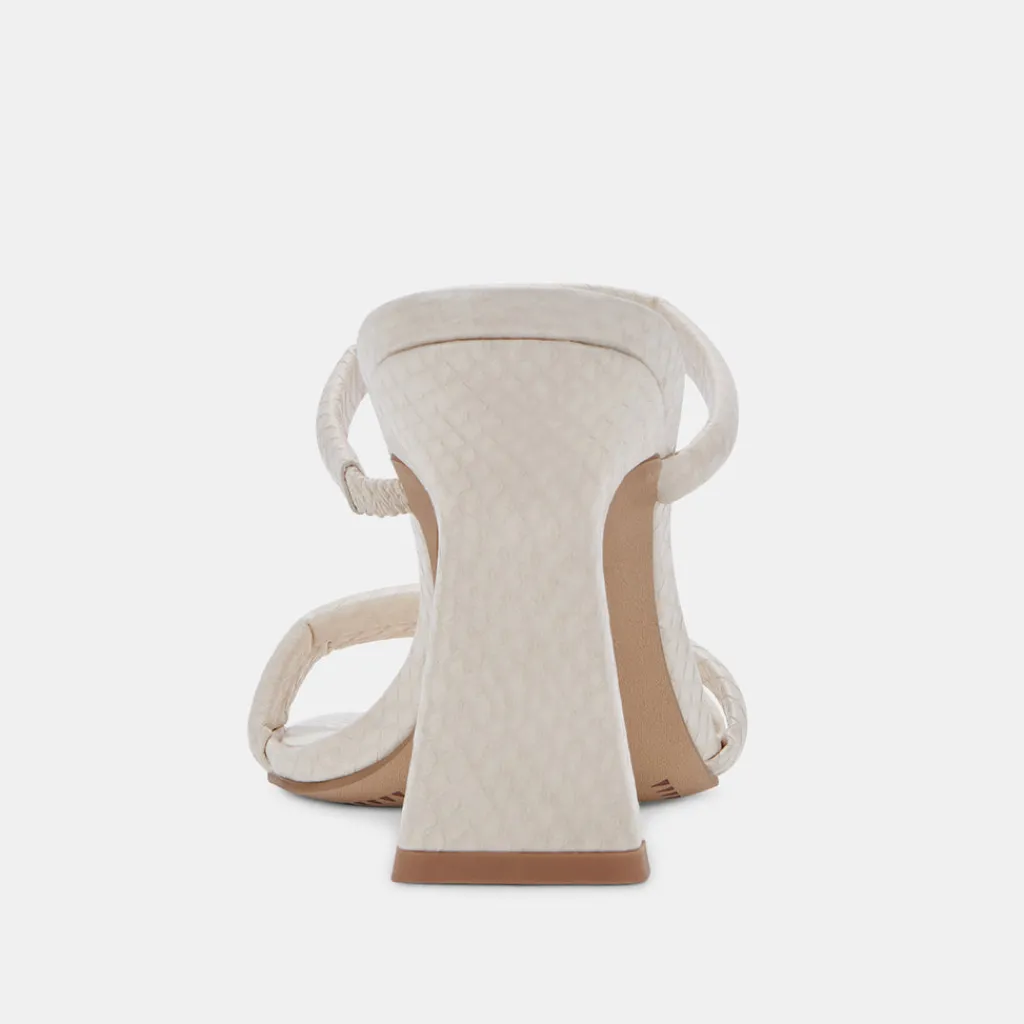 DOLCE VITA Heels*Fort Heels Ivory Embossed Stella