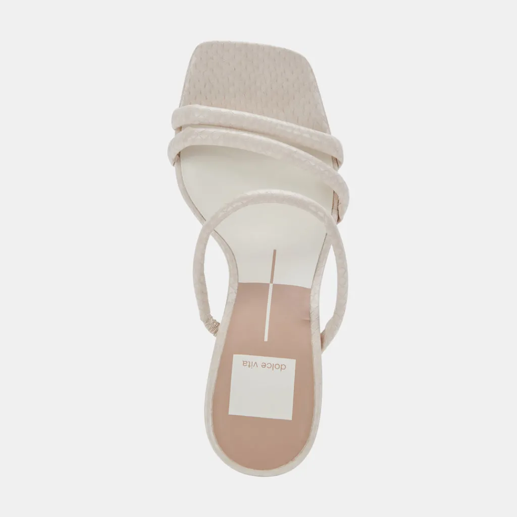 DOLCE VITA Heels*Fort Heels Ivory Embossed Stella
