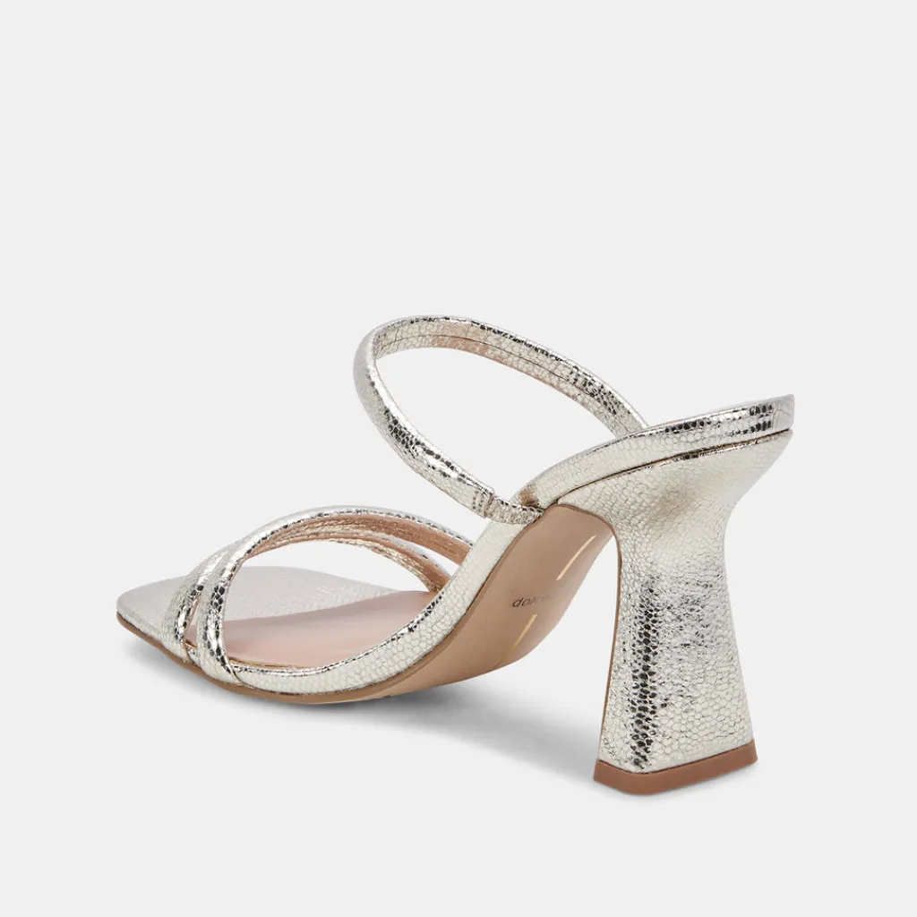 DOLCE VITA Heels*Fort Heels Light Gold Crackled Stella