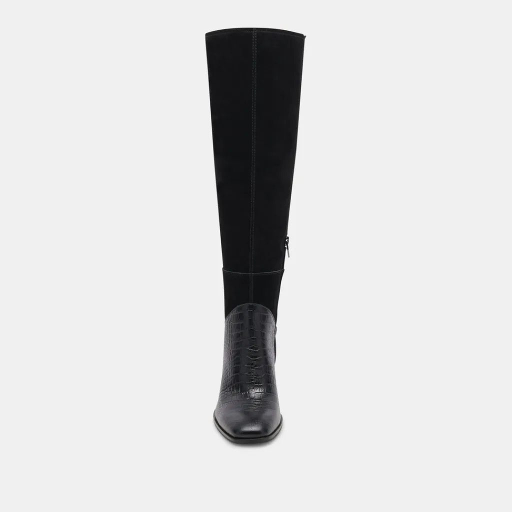 DOLCE VITA Boots & Booties*Fynn Boots Black Multi Embossed Leather