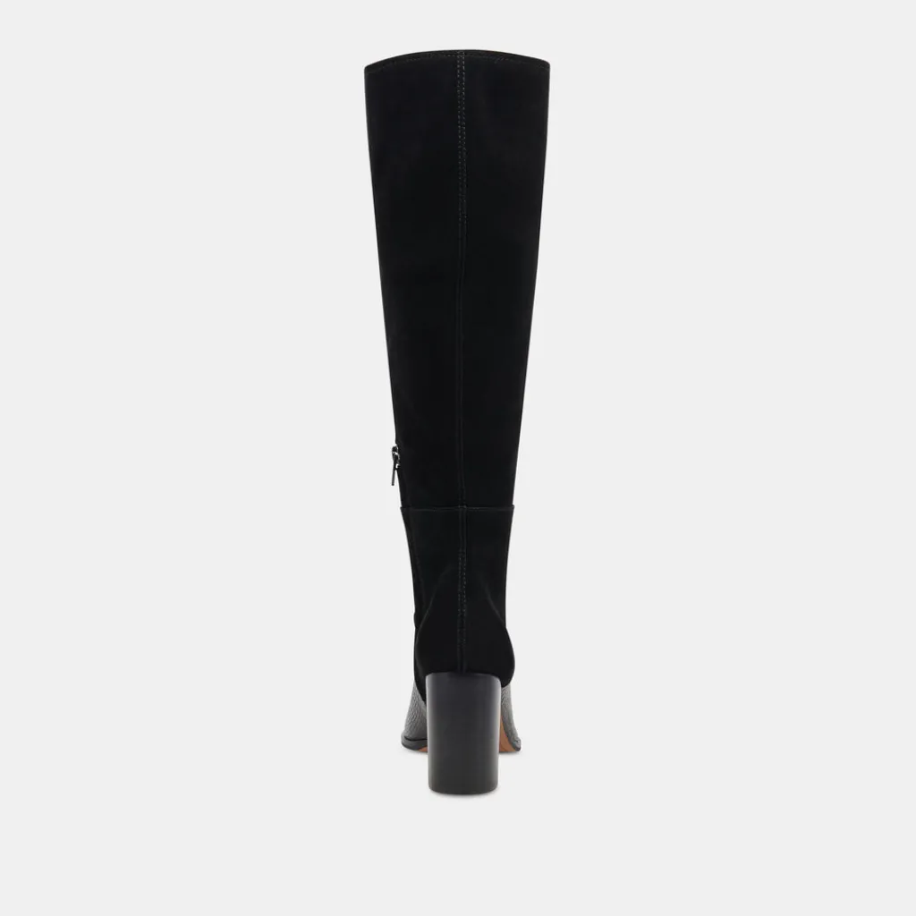 DOLCE VITA Boots & Booties*Fynn Boots Black Multi Embossed Leather