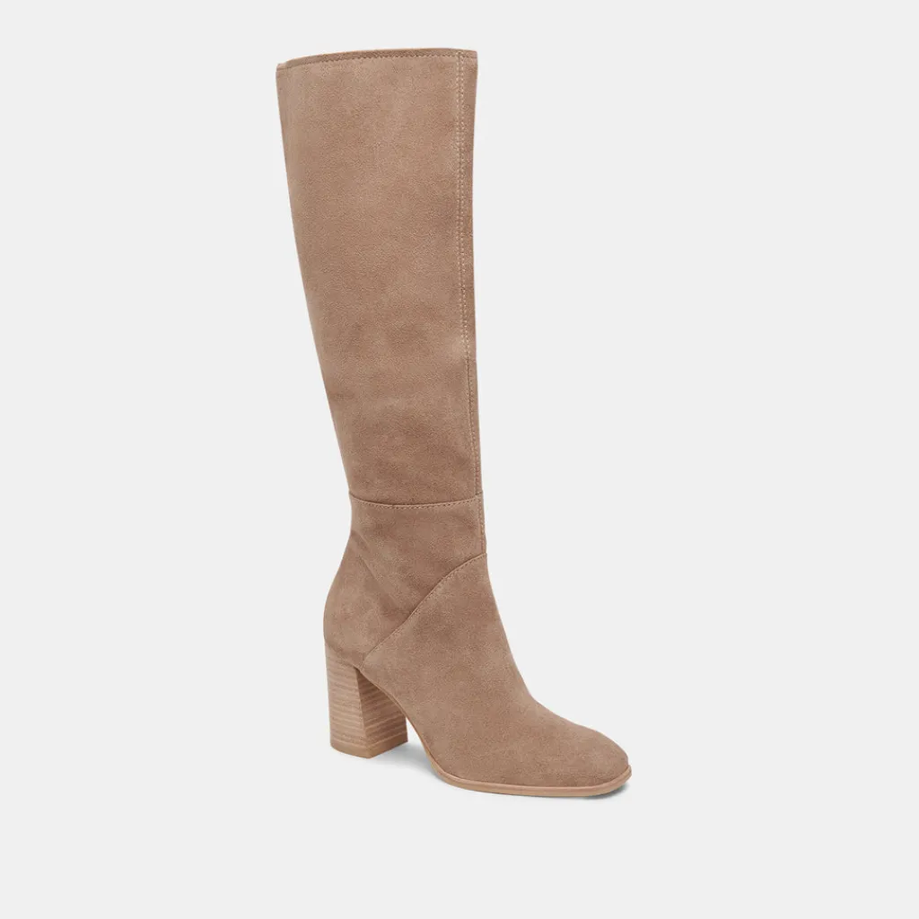 DOLCE VITA Boots & Booties*Fynn Wide Calf Boots Truffle Suede