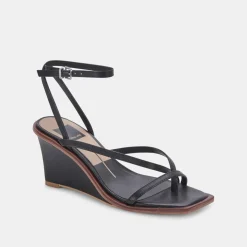 DOLCE VITA Wedges*Gemini Wedges Black Leather