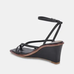 DOLCE VITA Wedges*Gemini Wedges Black Leather