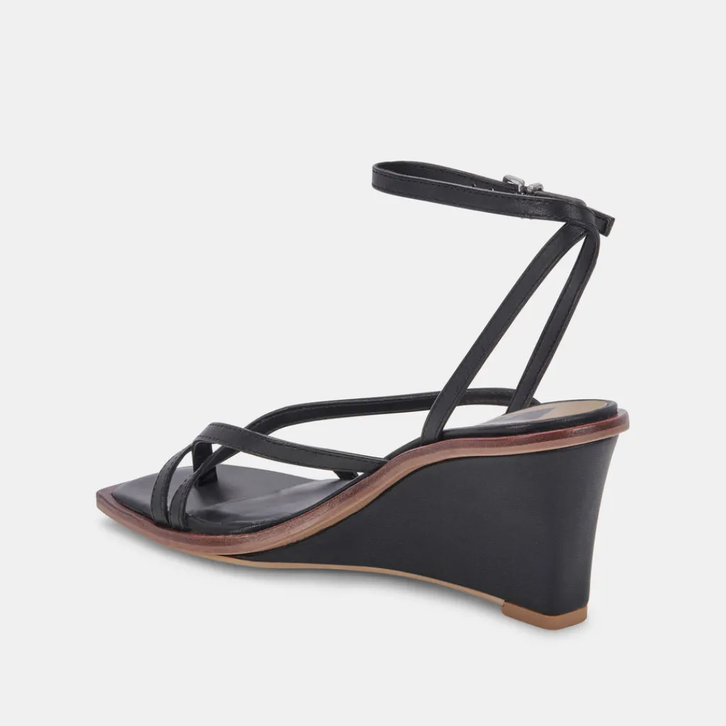 DOLCE VITA Wedges*Gemini Wedges Black Leather