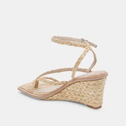 DOLCE VITA Wedges*Gemini Wedges Lt Natural Raffia