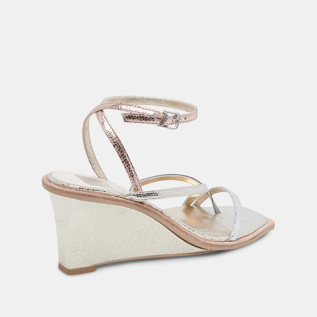 DOLCE VITA Wedges*Gemini Wedges Metallic Multi Crackled Stella