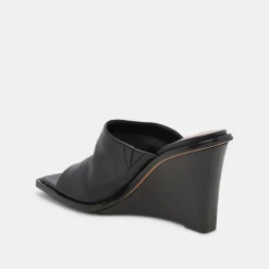 DOLCE VITA Wedges*Gilded Wedges Black Leather