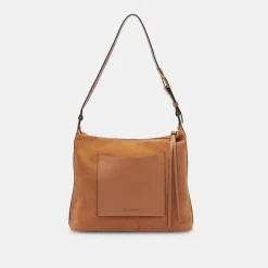 DOLCE VITA Handbags*Hana Shoulder Bag Rusty Oak Suede