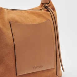 DOLCE VITA Handbags*Hana Shoulder Bag Rusty Oak Suede
