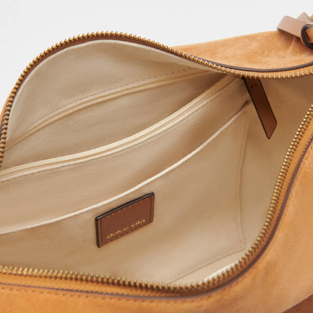DOLCE VITA Handbags*Hana Shoulder Bag Rusty Oak Suede