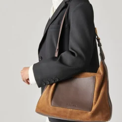 DOLCE VITA Handbags*Hana Shoulder Bag Tobacco Suede