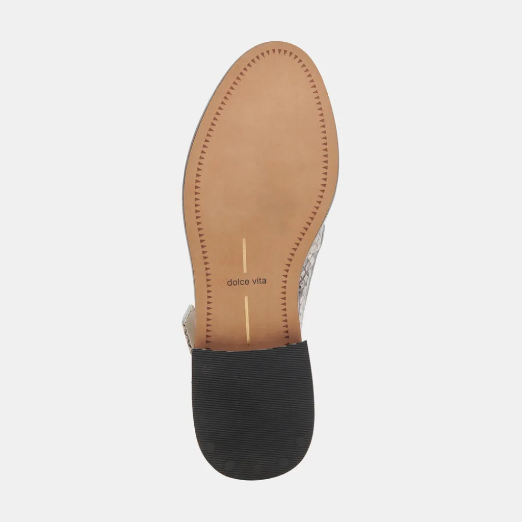 DOLCE VITA Flats & Loafers*Hardi Loafers Black White Embossed Snake