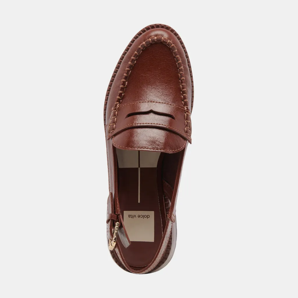 DOLCE VITA Flats & Loafers*Hardi Loafers Brown Crinkle Patent