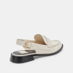 DOLCE VITA Flats & Loafers*Hardi Loafers Ivory Crinkle Patent