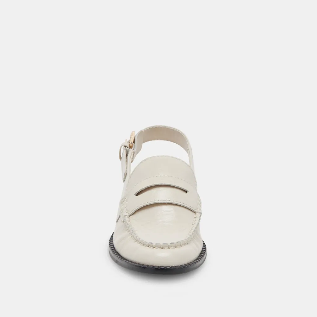 DOLCE VITA Flats & Loafers*Hardi Loafers Ivory Crinkle Patent