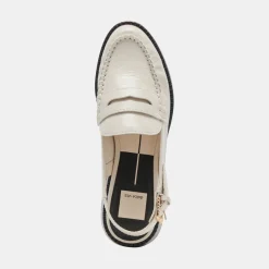 DOLCE VITA Flats & Loafers*Hardi Loafers Ivory Crinkle Patent