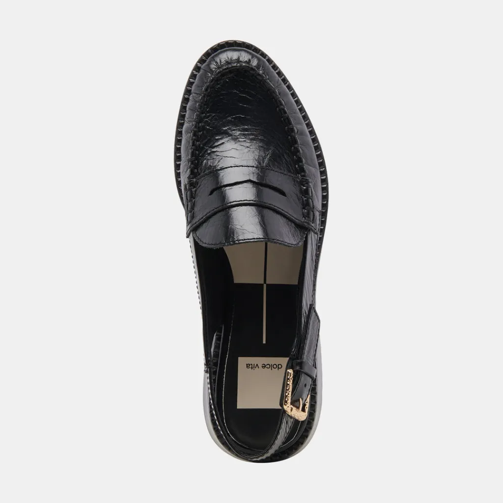 DOLCE VITA Flats & Loafers*Hardi Loafers Midnight Crinkle Patent