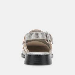 DOLCE VITA Flats & Loafers*Hardi Loafers Silver Crackled Leather