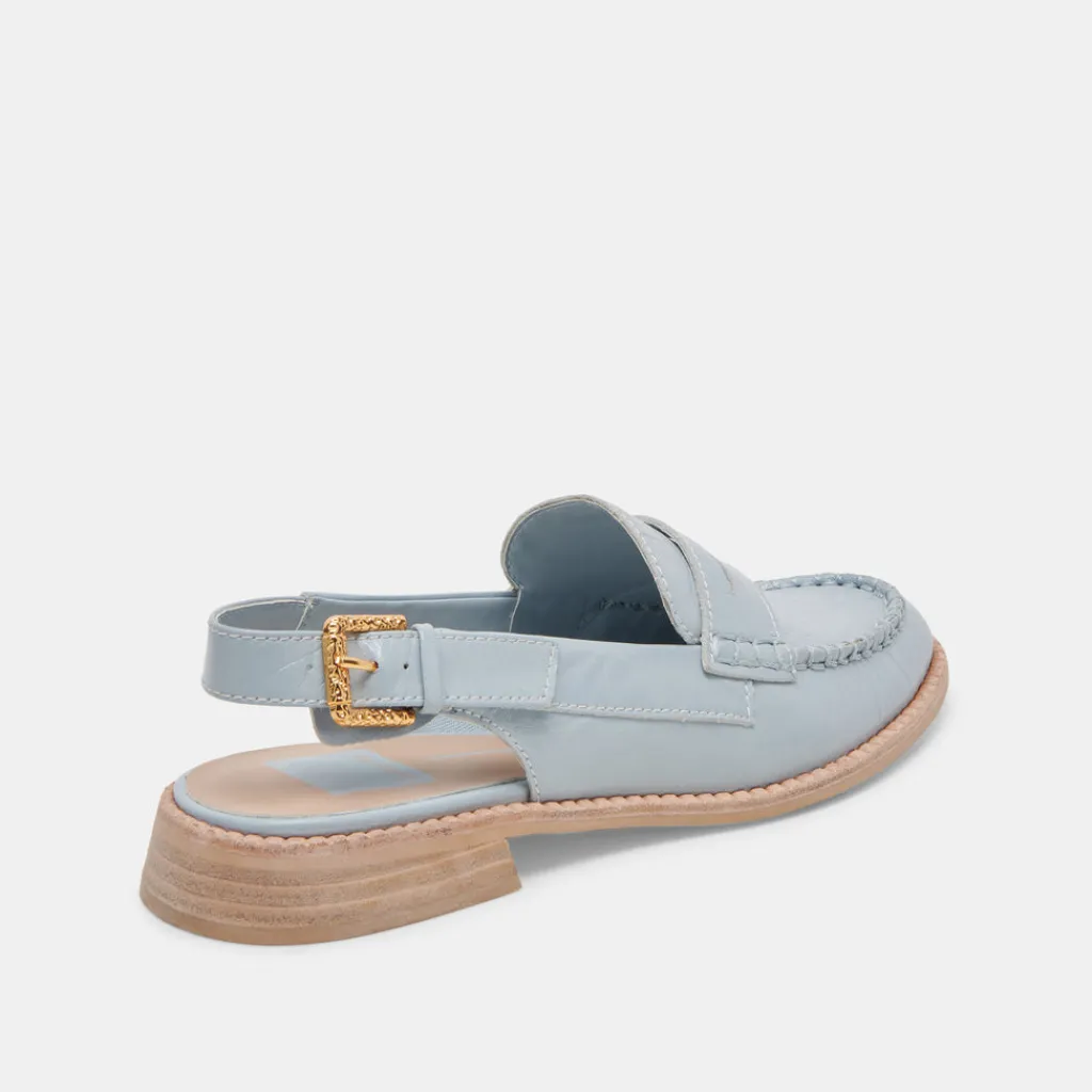 DOLCE VITA Flats & Loafers*Hardi Loafers Sky Blue Crinkle Patent