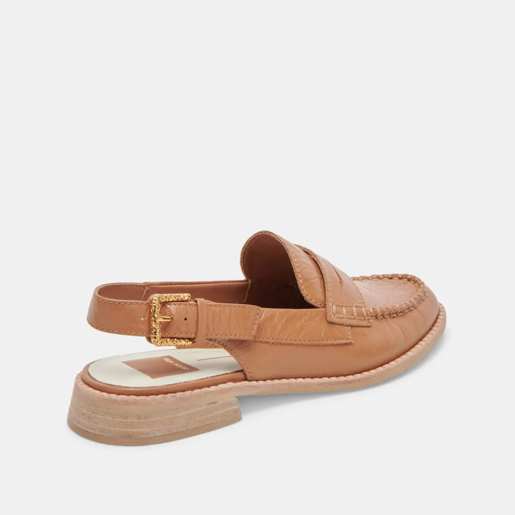 DOLCE VITA Flats & Loafers*Hardi Loafers Tan Crinkle Patent