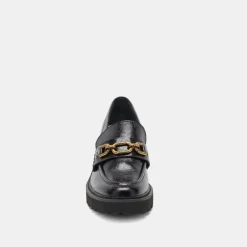 DOLCE VITA Wedges*Harlen Loafer Midnight Crinkle Patent