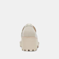 DOLCE VITA Wedges*Harlen Loafers Ivory Crinkle Patent