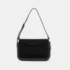 DOLCE VITA Handbags*Harper Shoulder Bag Black Suede