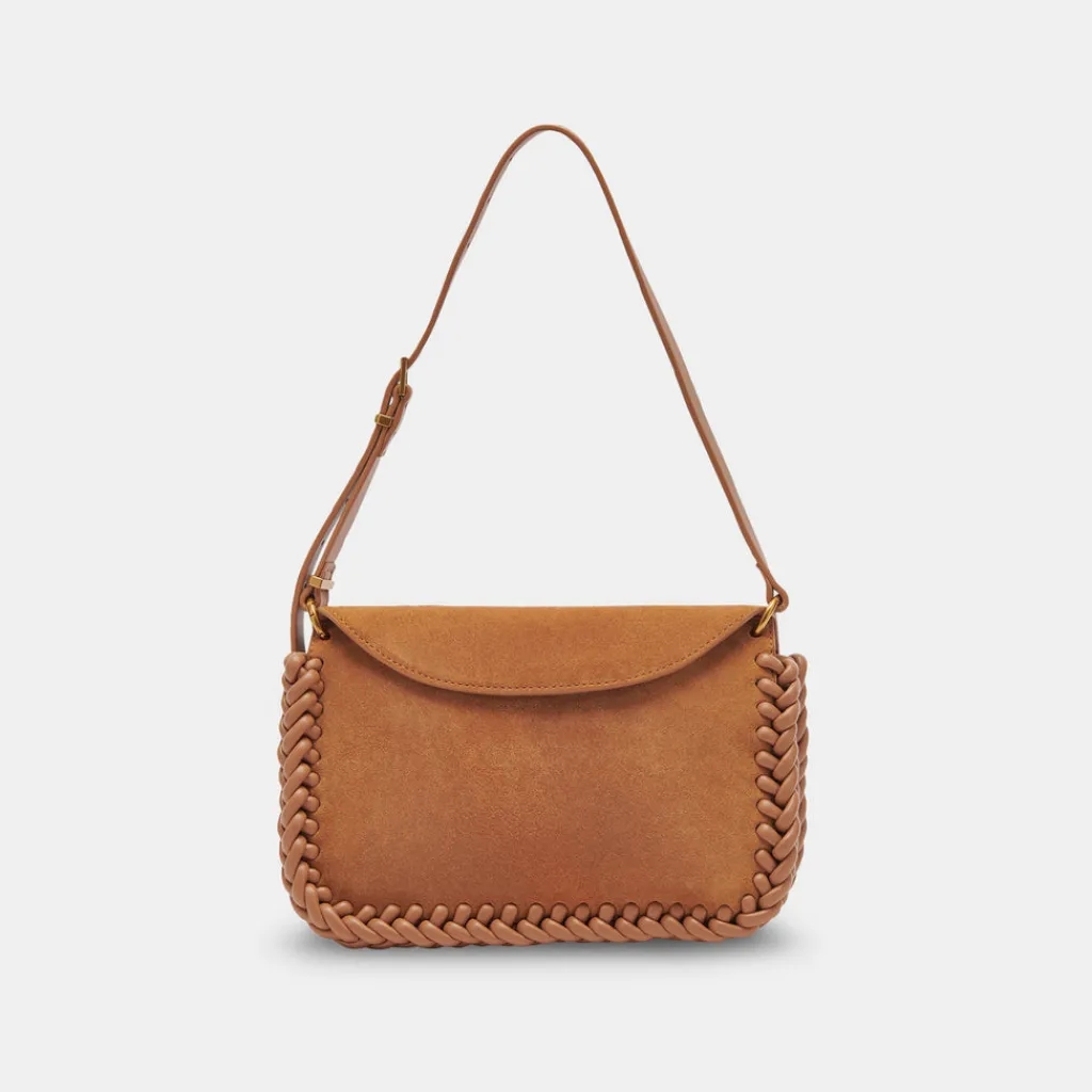 DOLCE VITA Handbags*Harper Shoulder Bag Rusty Oak Suede