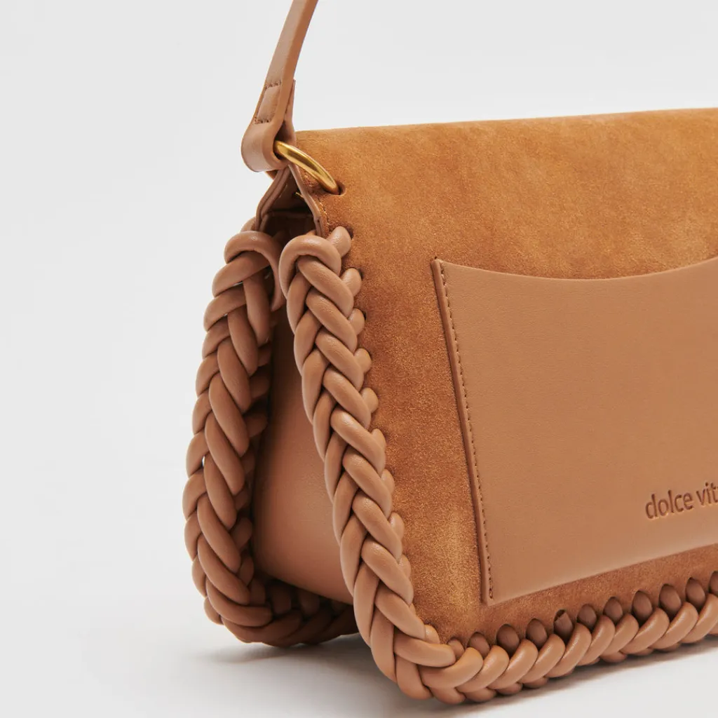 DOLCE VITA Handbags*Harper Shoulder Bag Rusty Oak Suede
