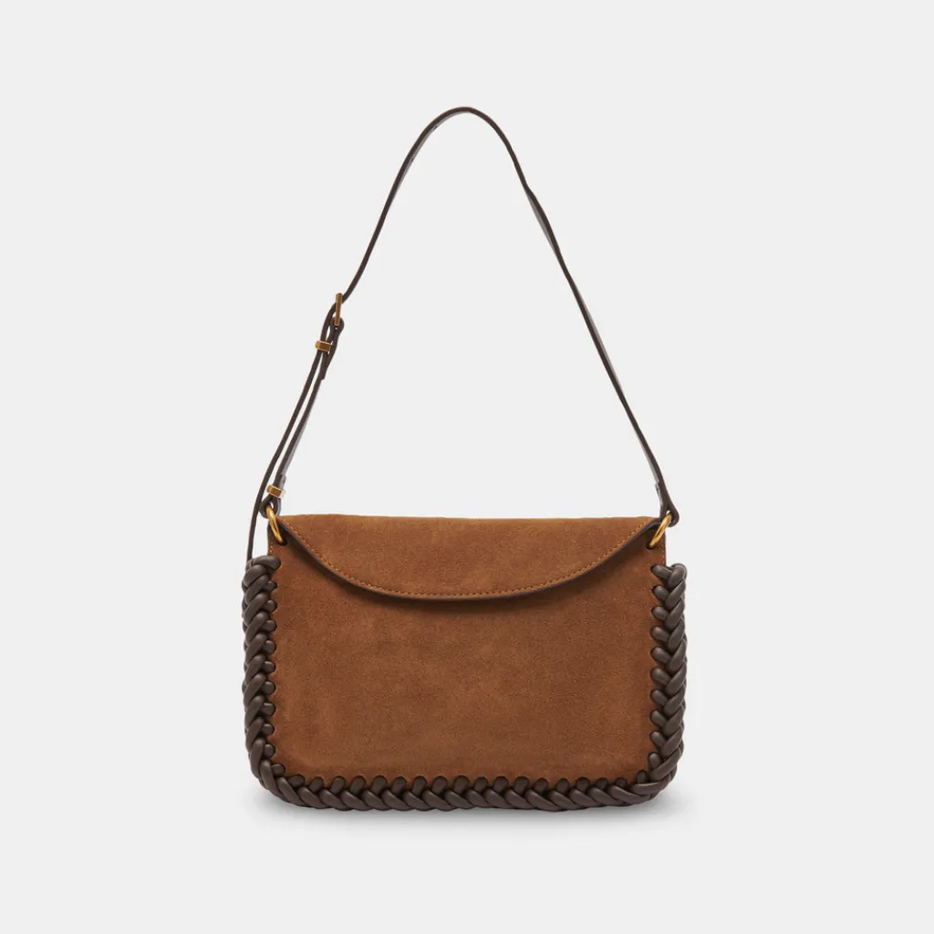 DOLCE VITA Handbags*Harper Shoulder Bag Tobacco Suede