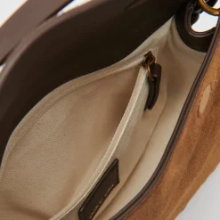 DOLCE VITA Handbags*Harper Shoulder Bag Tobacco Suede