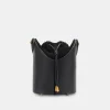 DOLCE VITA Handbags*Harriet Bucket Bag Black Snake Leather