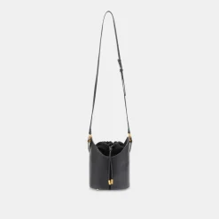 DOLCE VITA Handbags*Harriet Bucket Bag Black Snake Leather