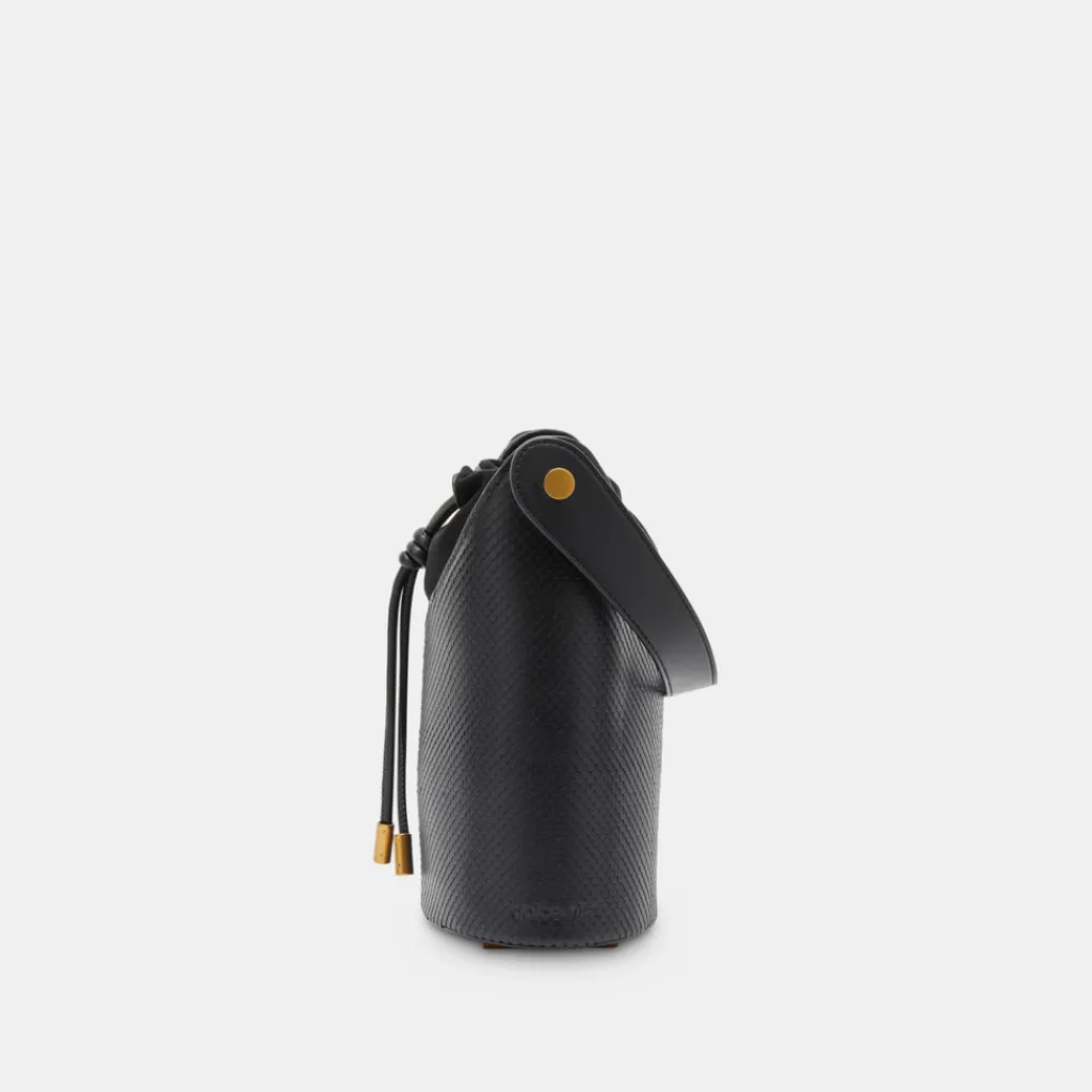 DOLCE VITA Handbags*Harriet Bucket Bag Black Snake Leather