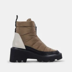 DOLCE VITA Boots & Booties*Helki Boots Olive Multi Nylon